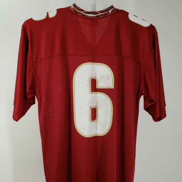 Nike Men Short Sleeve #6 Jersey Size Large Red - Picture 4 of 7